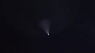 В небе села Безопасного ночью наблюдалось странное свечение