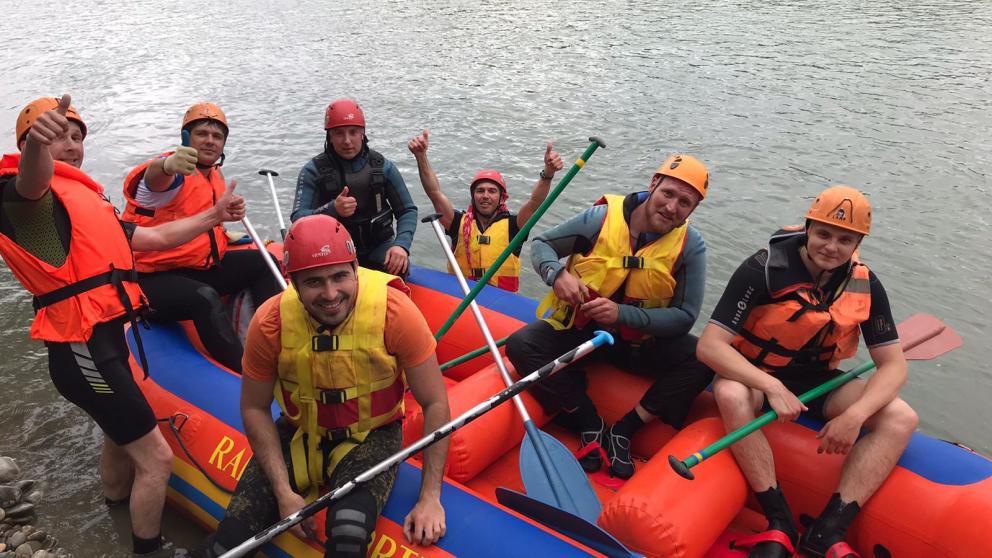 Ставропольские спасатели провели тренировку на рафтах