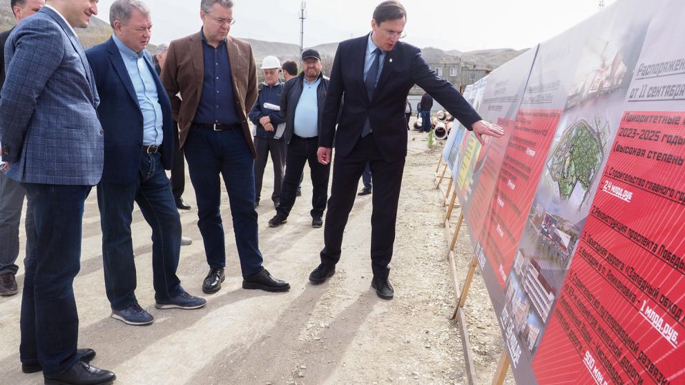 Федеральная делегация оценила ход строительства крупных объектов в Кисловодске