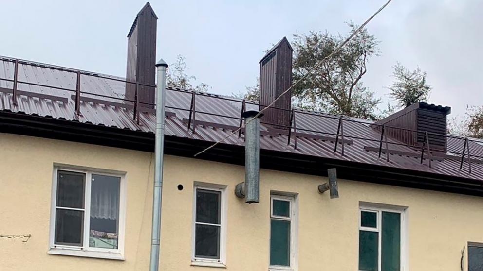 Ремонт двух крыш завершился в селе Прасковея на Ставрополье