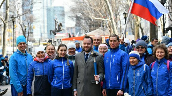 В Ставрополе финиширует одна из «ветвей» эстафеты «Бег Мира»