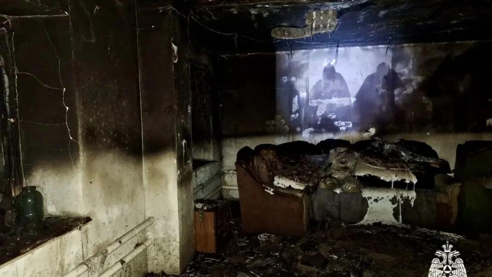 В селе Константиновском на Ставрополье произошёл пожар в жилом доме