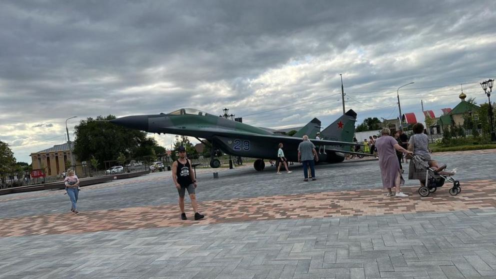 В Невинномысске сдвинули с места самолёт