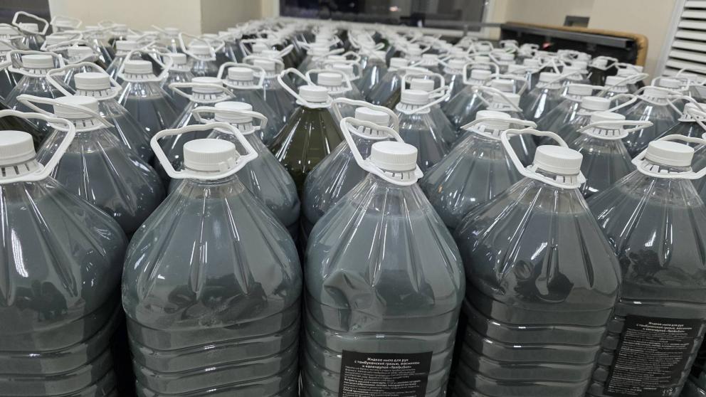 Более тонны мыла отправили на фронт предприниматели Предгорного округа Ставрополья