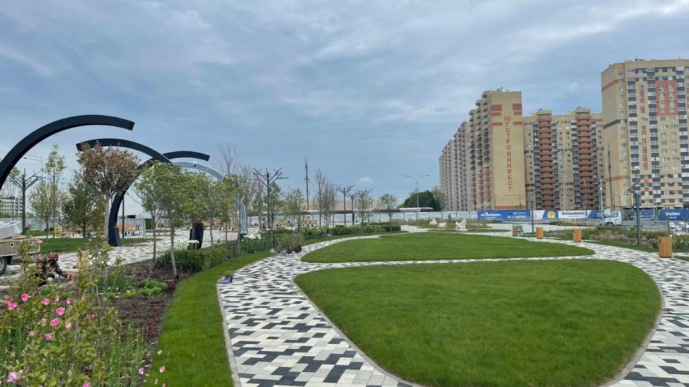 В Ставрополе на бульваре по улице Ивана Щипакина появилось искусственное озеро Байкал