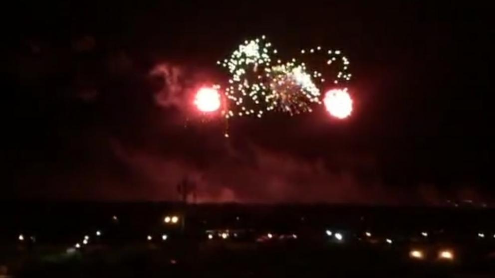 Жители Ставрополя могли наблюдать салют Победы из любой точки города