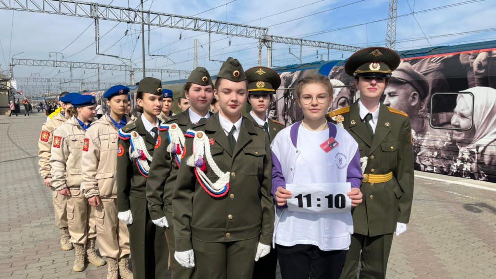 Поезд Победы в Минеральных Водах посетили более 70 детей из семей мобилизованных