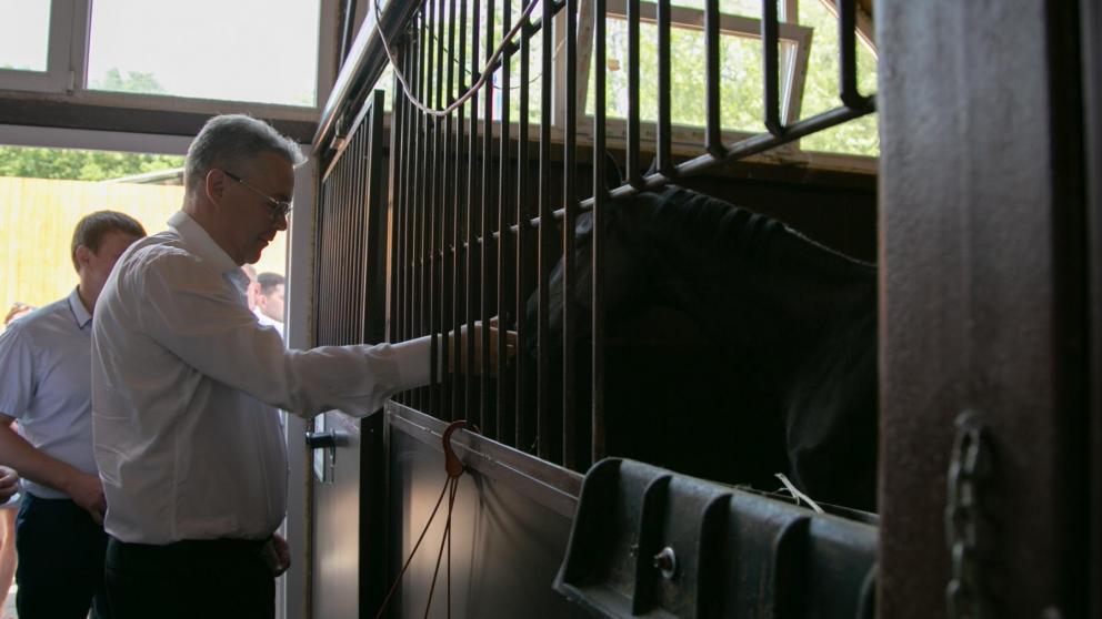 Губернатор Ставрополья оценил развитие конно-спортивной школы в столице края