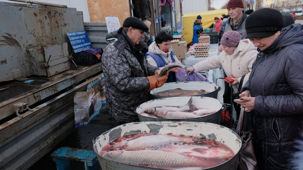 В Железноводске заработала выездная ярмарка