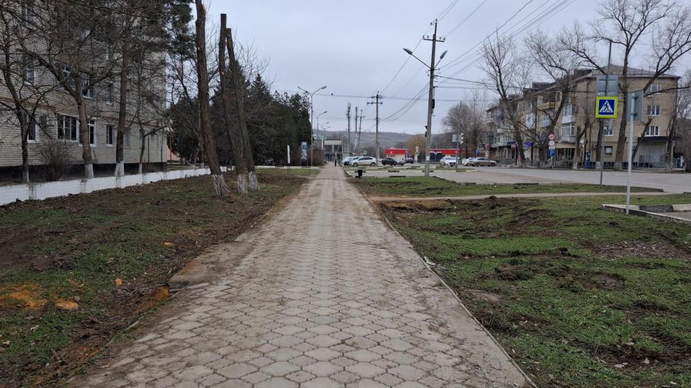 В Советском округе Ставрополья реконструируют пешеходную зону