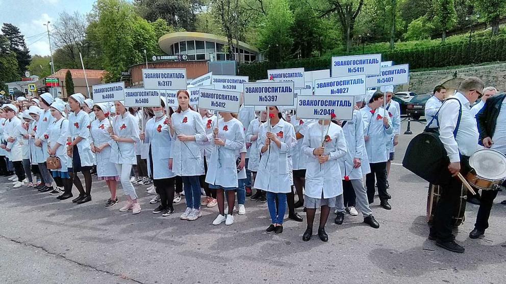 Акцию «Санитарный поезд жизни» в память о военных медиках провели в Кисловодске