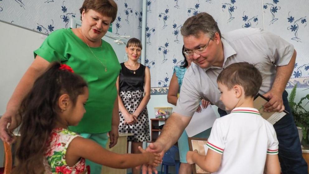 Ремонт детского сада в Изобильном оценил губернатор края