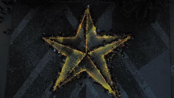 Более 500 жителей Предгорного округа выстроились в большую «Звезду Памяти»