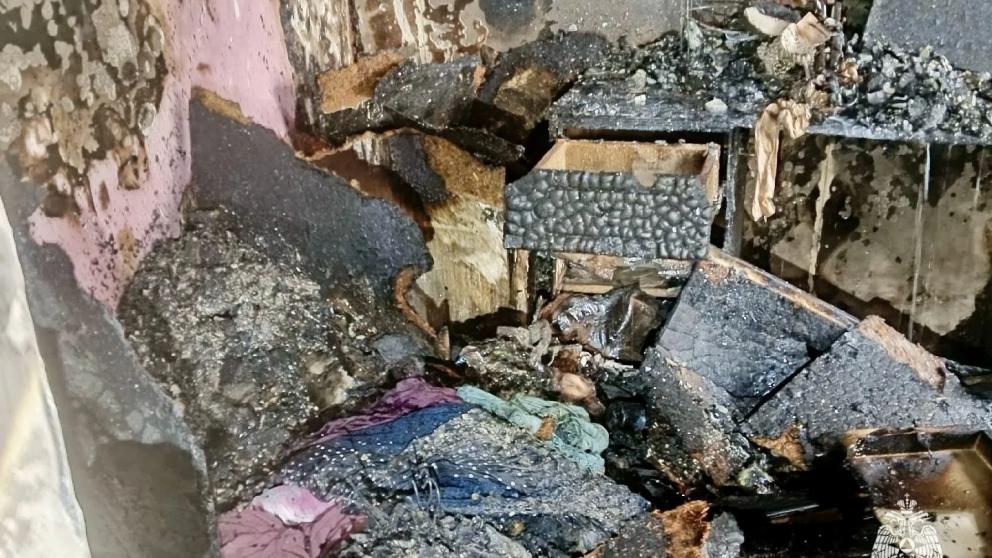 В селе Солдато-Александровском на Ставрополье потушили пожар в жилом доме