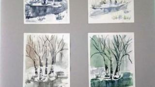 Студенты проводят выставку для детей в Александровском районе