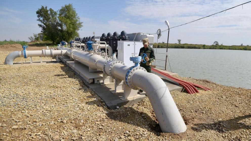 Мелиоративный комплекс Ставрополья поддерживает пастбища Калмыкии