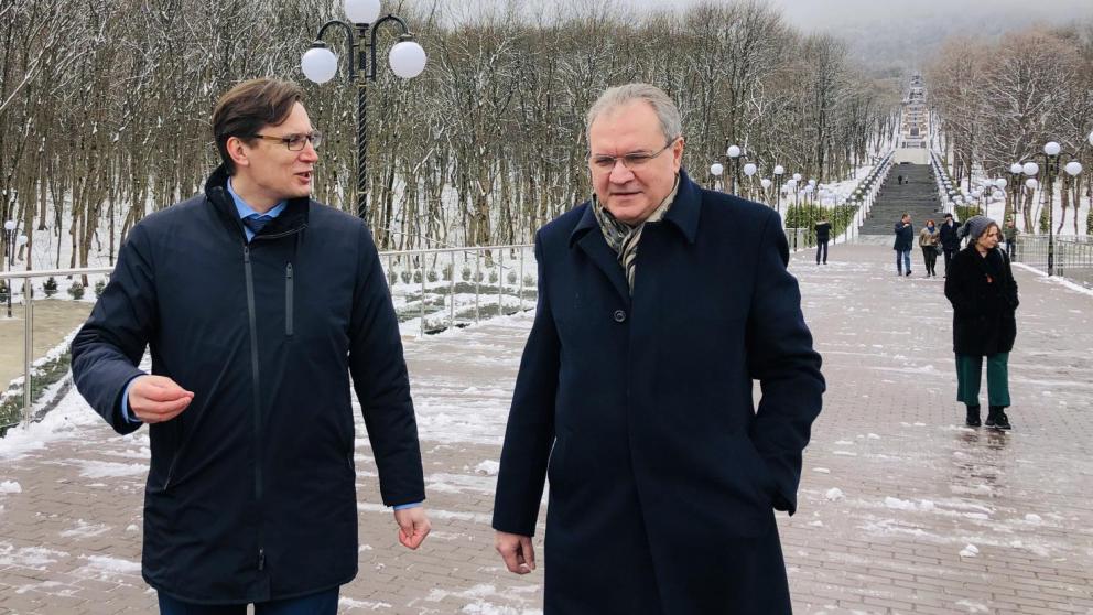 Председатель СПЧ Валерий Фадеев оценил благоустройство Железноводска