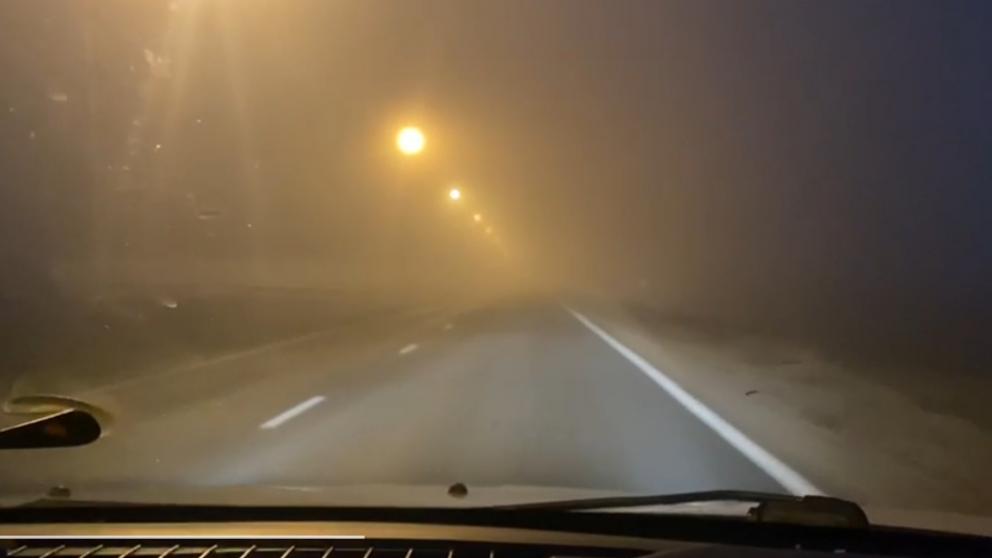 Густой туман осложнил ситуацию на дорогах Ставрополья