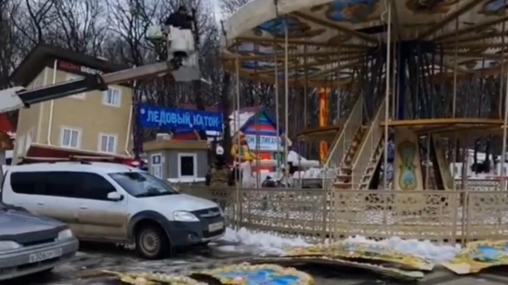 «Свадебную» карусель в парке Победы заменят новым аттракционом