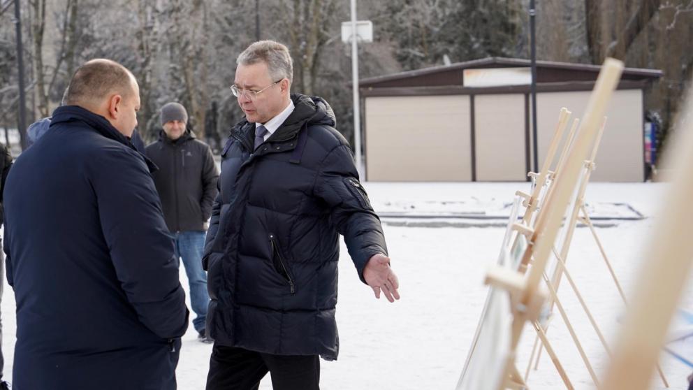 Губернатор Владимиров в ходе рабочей поездки в город-курорт Железноводск осмотрел ряд объектов