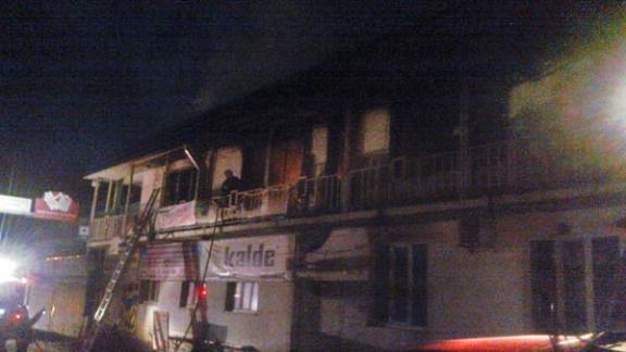 В Предгорном районе произошел крупный пожар на рынке «Грис»