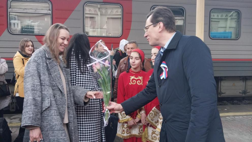 Железнодорожный вокзал Кисловодска выбился в лидеры по пассажиропотоку