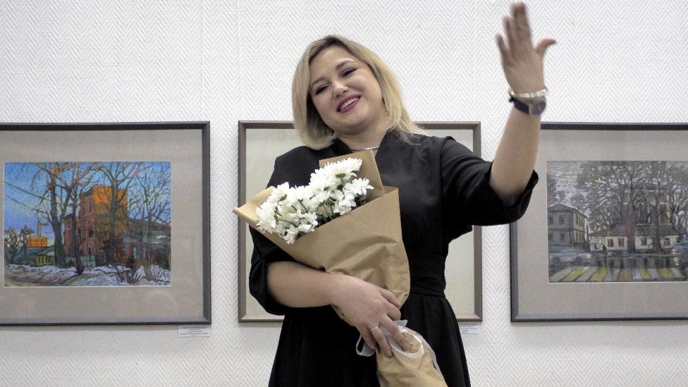 Ставропольская публика знакомится с выставкой графики Анастасии Кисличенко-Чесной