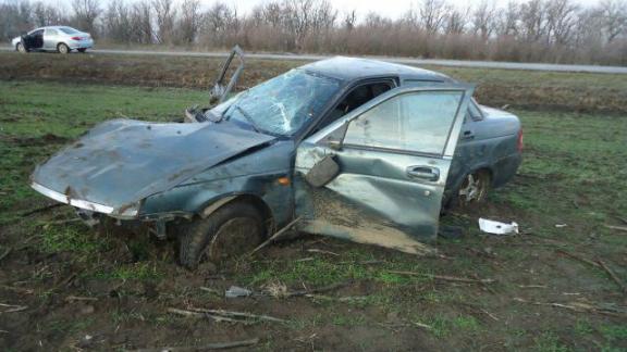 Два человека пострадали в ДТП из-за взорвавшегося колеса на Ставрополье