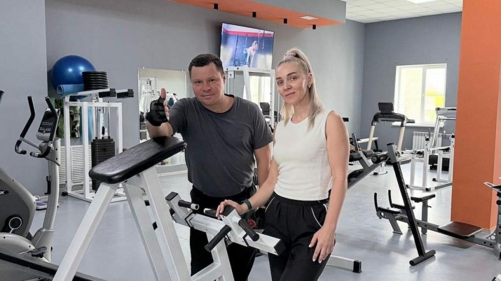 В Советском округе Ставрополья модернизируют тренажёрный зал