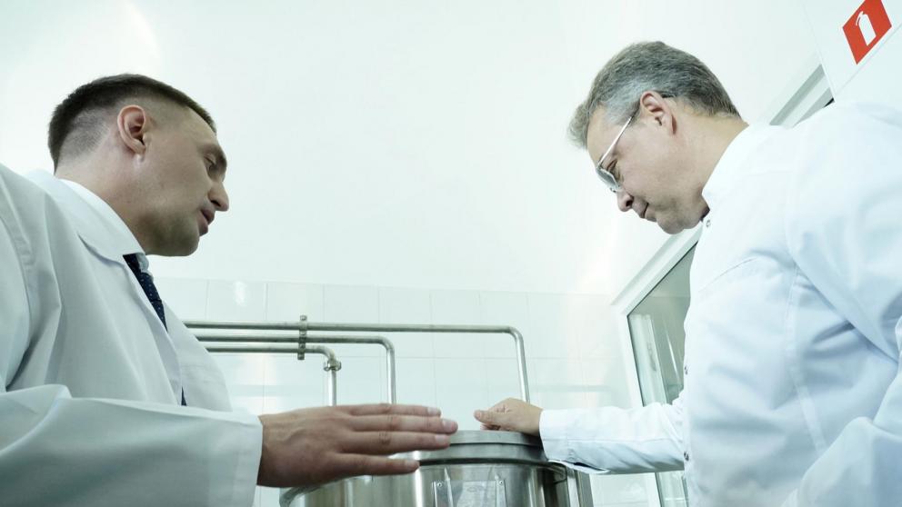 На Ставропольском заводе алкогольной продукции запустили новую производственную линию