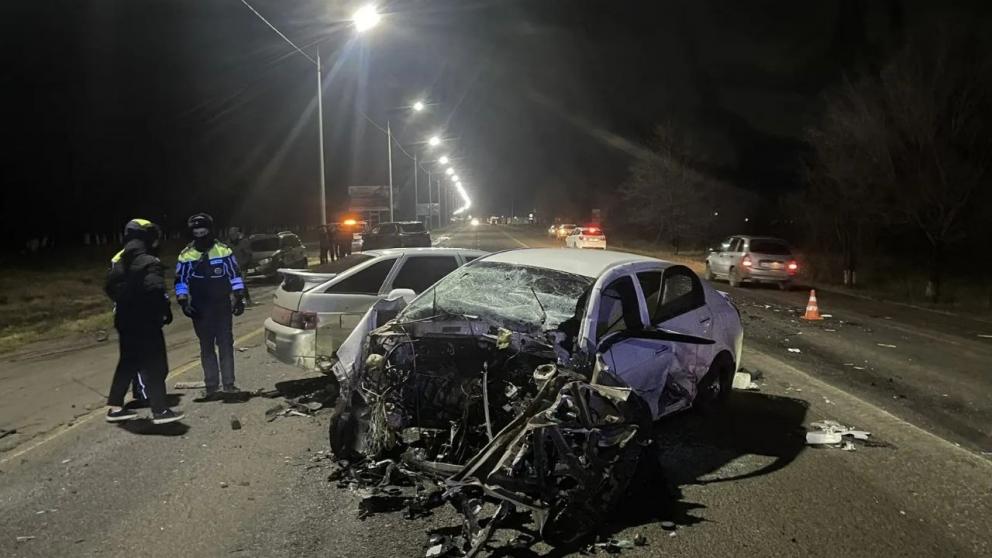 На трассе Астрахань – Элиста – Ставрополь произошло ДТП с 5 автомобилями