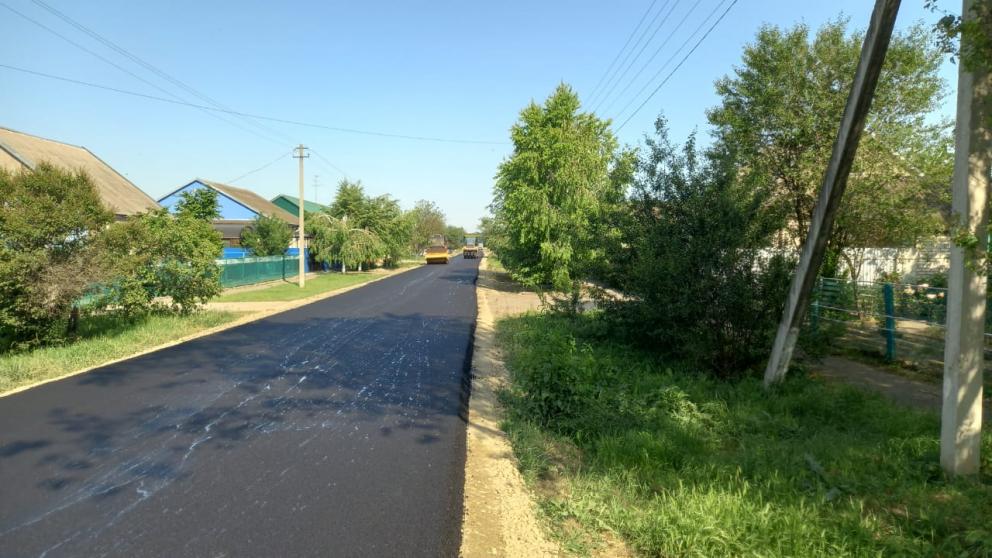 В посёлке Медвеженском завершён ремонт дороги