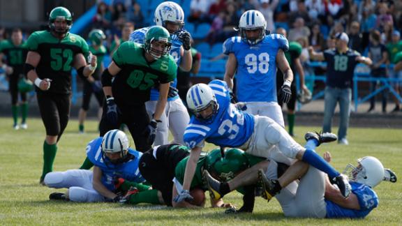 Американский футбол: «Ставропольские камни» разгромили «Волжских коршунов» со счетом 33:9