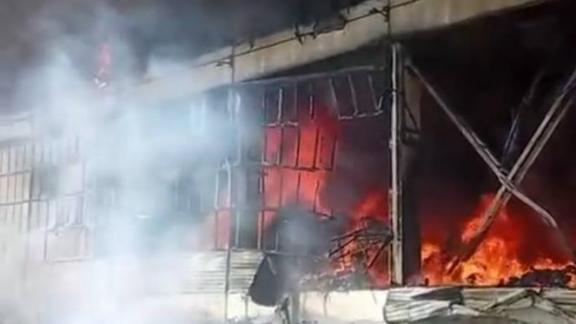 Крупный пожар в Пятигорске потушили