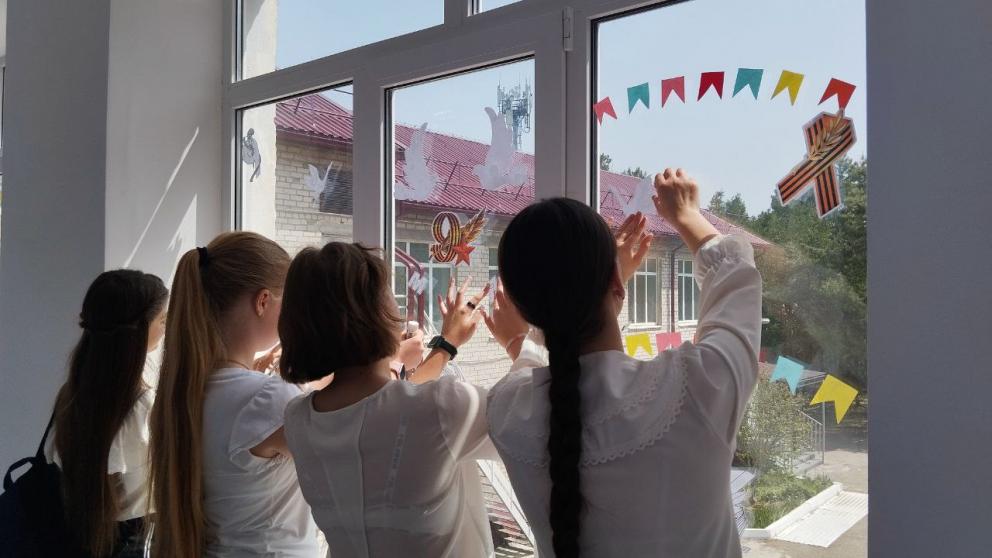 В Кочубеевском округе Ставрополья проходит акция «Окна Победы»