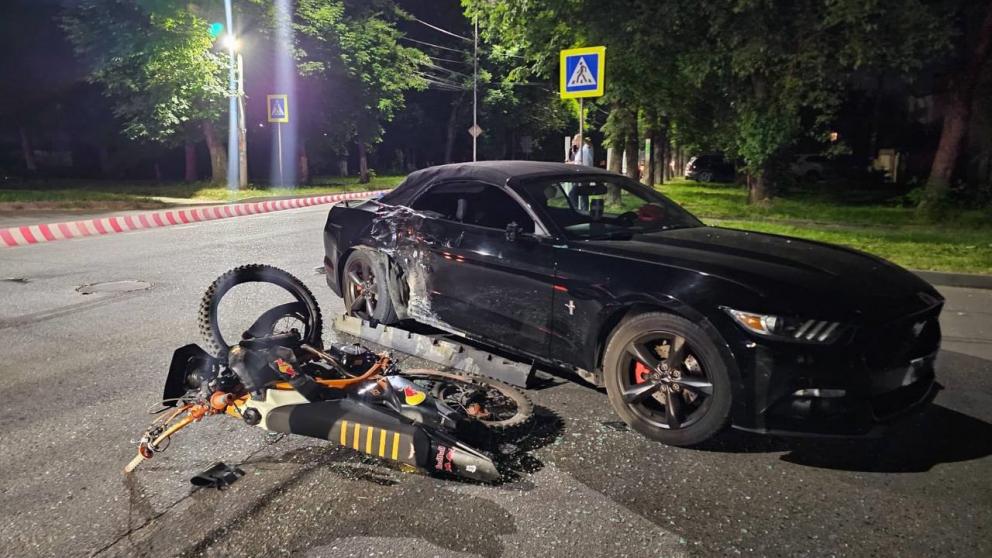 Подросток на мотоцикле попал в ДТП с автомобилем в Ессентуках