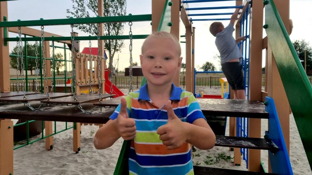 Ребята из посёлка Терского оценили новый игровой комплекс