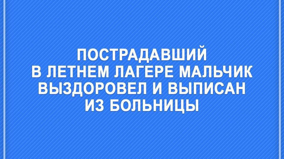 Получившего травму глаза в невинномысском лагере мальчика выписали