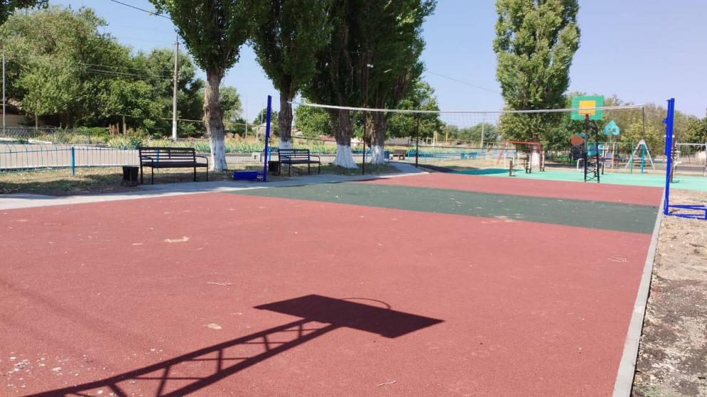 Волейбольную площадку построили в Новоселицком округе Ставрополья