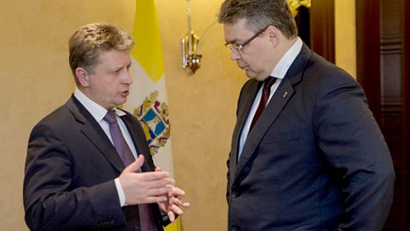 Министр транспорта РФ М.Соколов и губернатор В.Владимиров обсудили транспортный комплекс Ставрополья