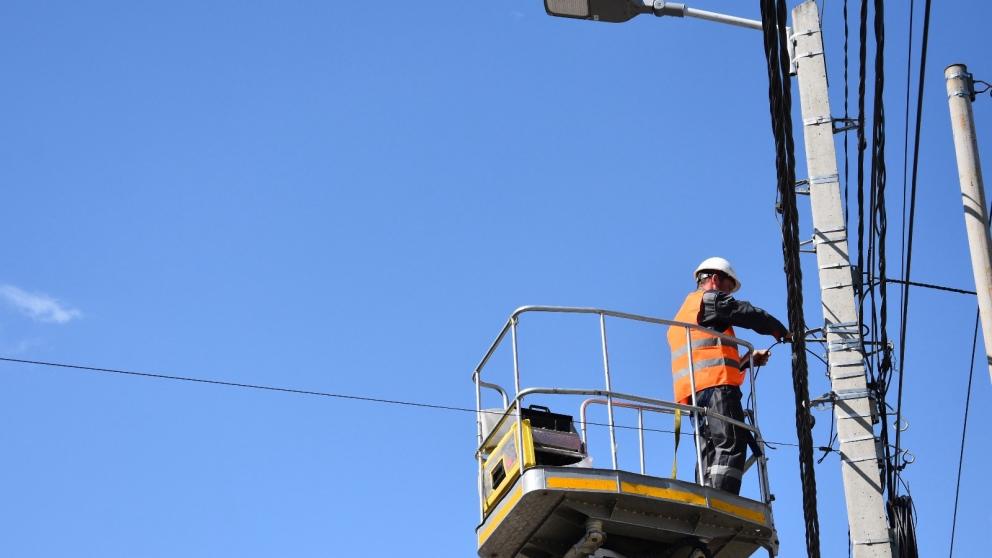 В Михайловске ведётся масштабная реконструкция уличного освещения