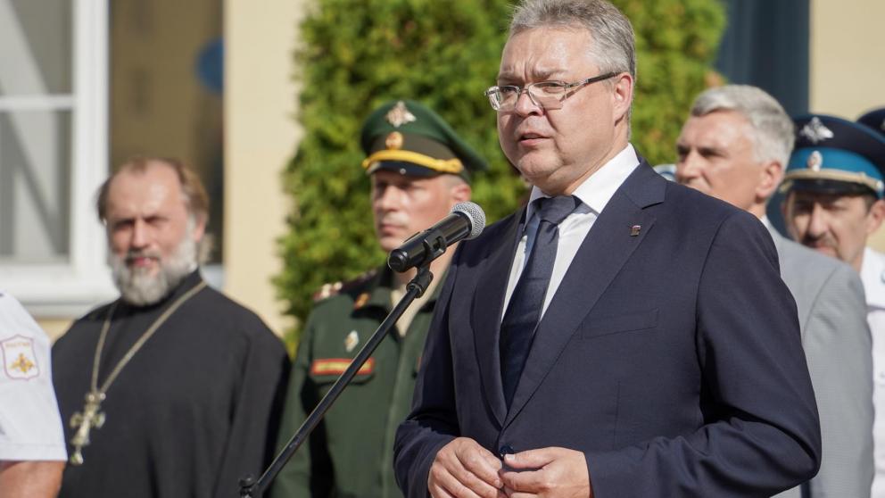 Губернатор Ставрополья побывал на линейке в президентском кадетском училище