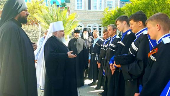 Ставропольские казаки на Святой горе Афон