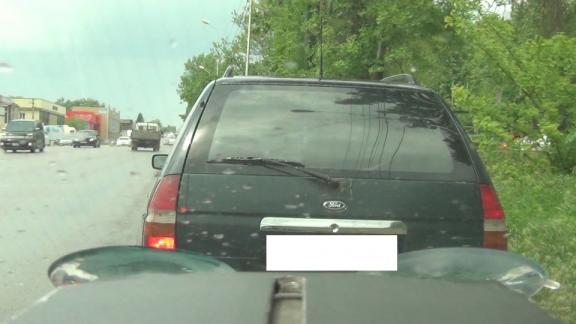 Автохам проехал на гору Машук под запрещающий знак