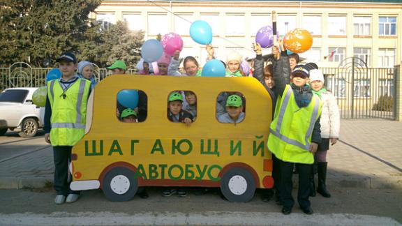 Шагающий автобус заметили на улицах в Красногвардейском районе Ставрополья