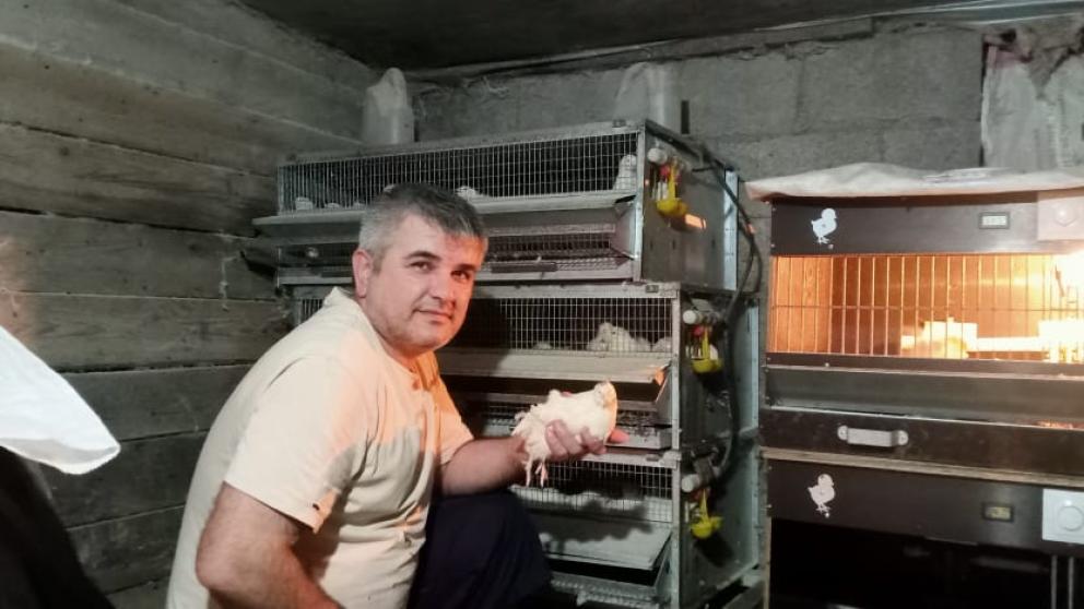 Житель села Минераловодского округа Ставрополья по соцконтракту разводит перепелов