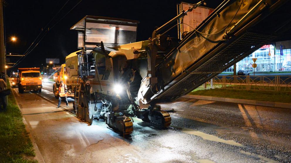 Дороги в Ставрополе ремонтируют ночью - для удобства водителей