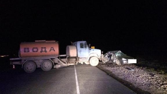 В Георгиевском городском округе столкнулись водовоз и легковушка