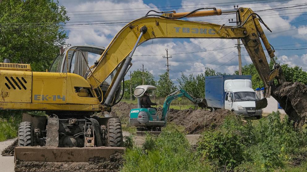 В Кочубеевском округе устраняют последствия майских ливней