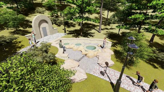 В Пятигорске обновляют Эммануэлевский парк